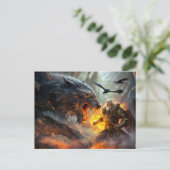 Northern god Odin fights against Wolf Fenris ポストカード (スタンド正面)