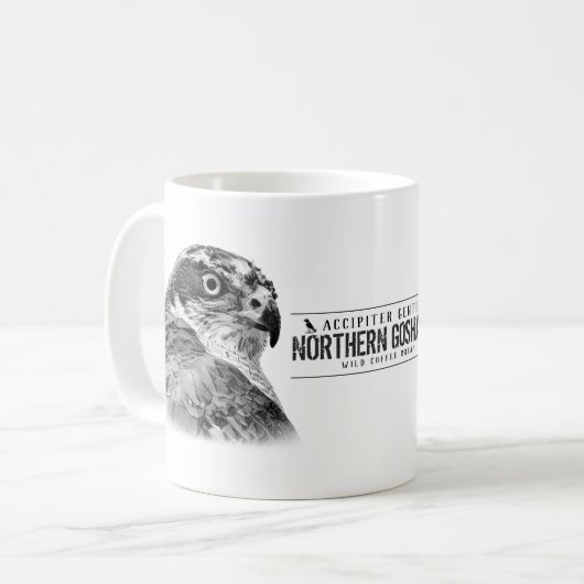 Northern Goshawk コーヒーマグカップ (正面左)