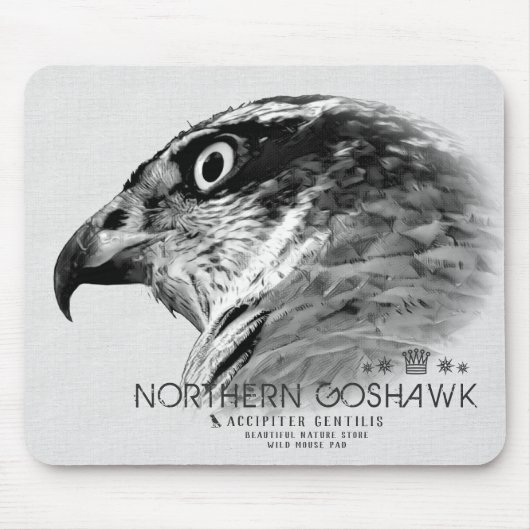 Northern Goshawk マウスパッド (正面)