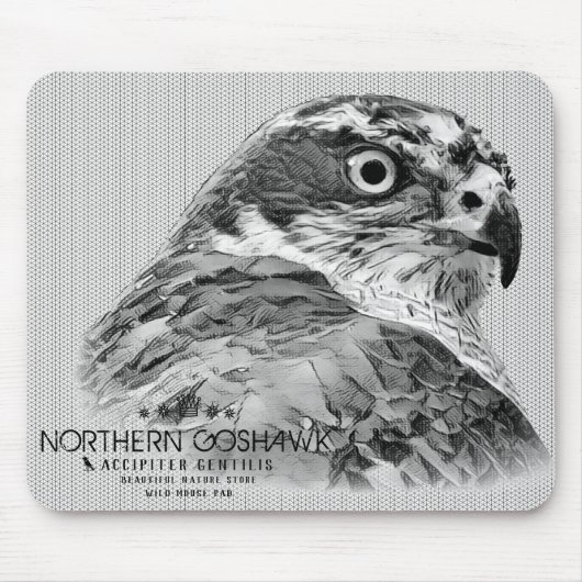 Northern Goshawk マウスパッド (正面)