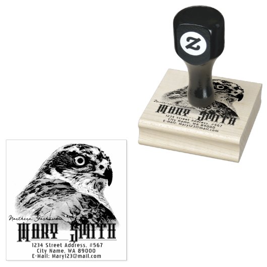 Northern Goshawk ラバースタンプ (押印)