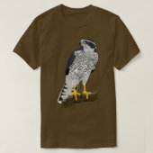 Northern Goshawk  Tシャツ (デザイン正面)