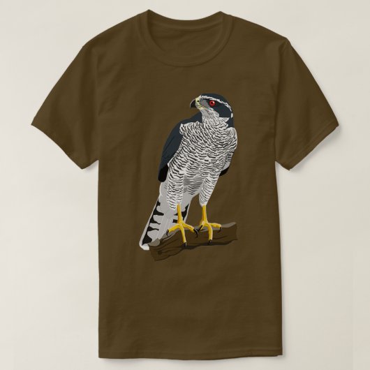 Northern Goshawk  Tシャツ (デザイン正面)