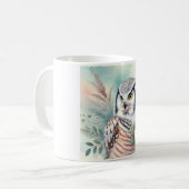 Northern Hawk Owl 060924AREF108 - Watercolor コーヒーマグカップ (正面左)