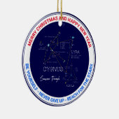 Northern Hemisphere Summer Triangle Stars セラミックオーナメント (右)