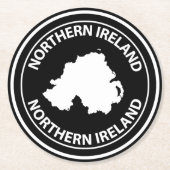 Northern Ireland ラウンドペーパーコースター (正面)