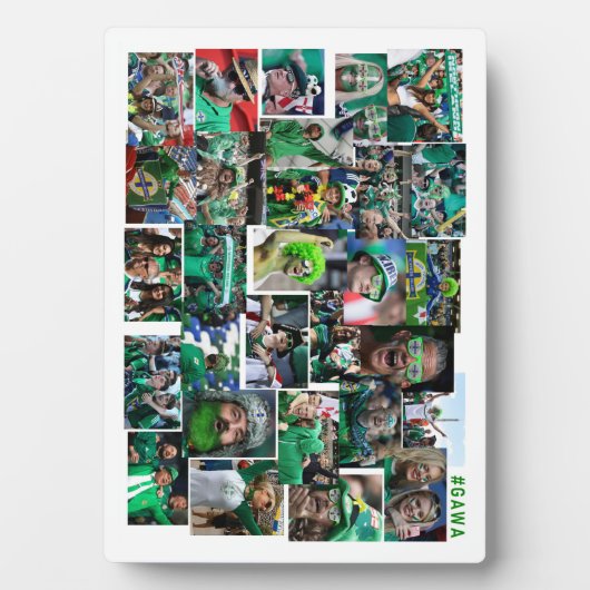 Northern Ireland football fans   フォトプラーク (正面)
