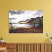 Northern Lake in Autumn: Canvas Print Standard キャンバスプリント (インサイチュ (リビング))