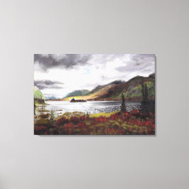 Northern Lake in Autumn: Canvas Print Standard キャンバスプリント