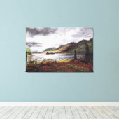 Northern Lake in Autumn: Canvas Print Standard キャンバスプリント (インサイチュ (ウッドフロア))