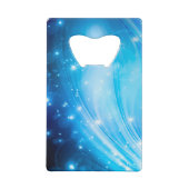 Northern Light Stars blue +テキストとアイディア クレジットカード栓抜き (裏面)