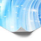 Northern Light Stars blue +テキストとアイディア ポスター (角)