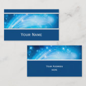 Northern Light Stars blue +テキストとアイディア 名刺 (正面/裏面)