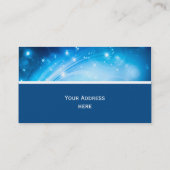 Northern Light Stars blue +テキストとアイディア 名刺 (裏面)