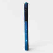 Northern Light Stars blue +テキストとアイディア Case-Mate iPhoneケース (裏面/左)