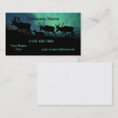 Northern Lightsおよびカリブー 名刺 (正面/裏面)