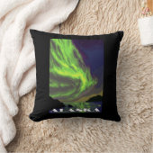 Northern Lightsおよびシャチのヴィンテージ旅行 クッション (ブランケット)