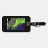 Northern Lightsおよびシャチのヴィンテージ旅行 ラゲッジタグ (正面横)