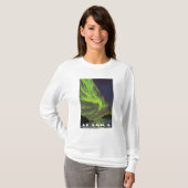 Northern Lightsおよびシャチ- Skagway、アラスカ Tシャツ (正面フル)