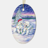 Northern Lightsのオーナメント セラミックオーナメント (左)