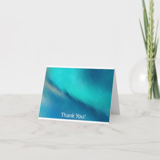 Northern Lightsのオーロラ サンキューカード (正面)