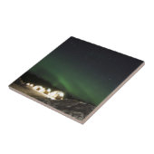 Northern Lightsの下のガラスイグルー タイル (側面)