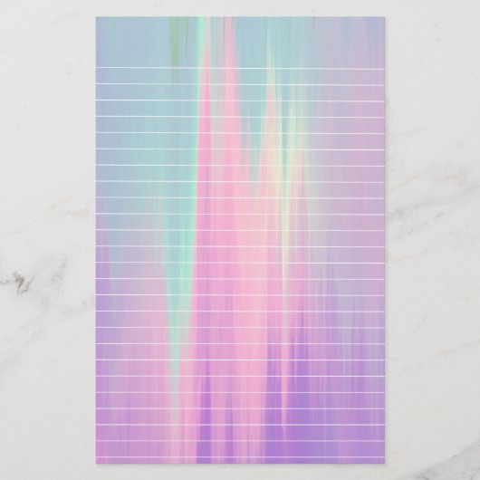 Northern Lightsの並べられた紙 便箋 (正面)