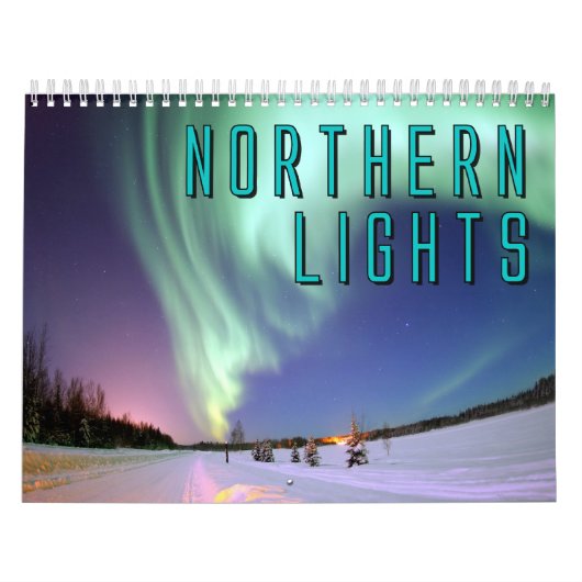 Northern Lightsの壁掛けカレンダー カレンダー (カバー)