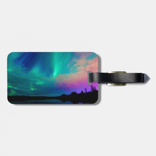 Northern Lightsの荷物のラベル ラゲッジタグ (裏面横)