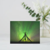Northern Lightsのlavvu ポストカード (スタンド正面)