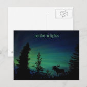 Northern Lightsカラフル Skyはがき ポストカード (正面/裏面)