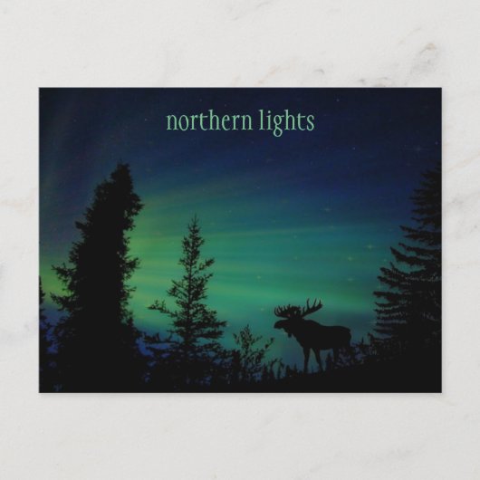 Northern Lightsカラフル Skyはがき ポストカード (正面)