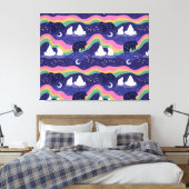 Northern Lightsキャンバス印刷 キャンバスプリント (インサイチュ (寝室))