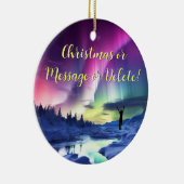 Northern Lightsクリスマスオーナメント、または写真 セラミックオーナメント (右)