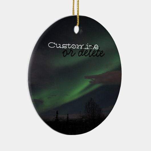 Northern Lightsショー; カスタマイズ可能 セラミックオーナメント (右)