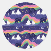 Northern Lightsスタンプ ラウンドシール (正面)