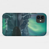 Northern Lightsパーソナライズされた Case – 名前を追加 Case-Mate iPhoneケース (裏面(横))