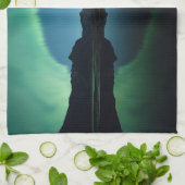 Northern Lights反射 キッチンタオル (折り畳み)