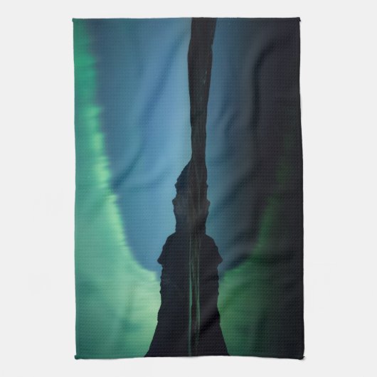 Northern Lights反射 キッチンタオル (縦)