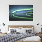 Northern Lights反射 キャンバスプリント (インサイチュ (寝室))