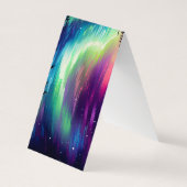 Northern Lights折り畳みブックマーカー 名刺 (裏面)