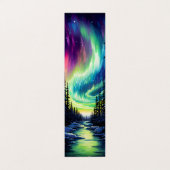 Northern Lights折り畳みブックマーカー 名刺 (外部フラット)