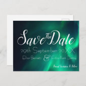 Northern Lights日付ポストカードを保存 ポストカード (正面/裏面)