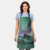 Northern Lights自然写真 エプロン (着用した状態)