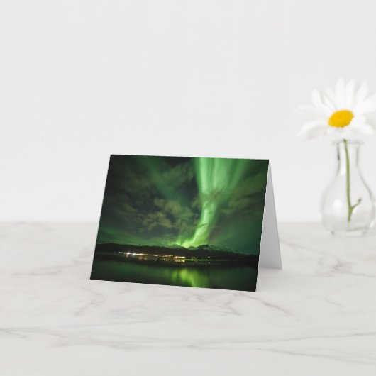 Northern Lights自然写真 カード (小さな植物)
