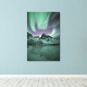 Northern Lights自然写真 キャンバスプリント (インサイチュ (ウッドフロア))