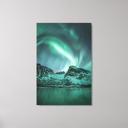 Northern Lights自然写真 キャンバスプリント (正面)