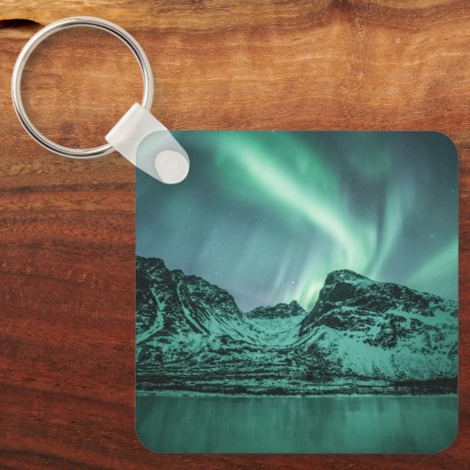 Northern Lights自然写真 キーホルダー (正面)