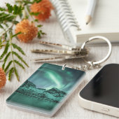 Northern Lights自然写真 キーホルダー (正面右)