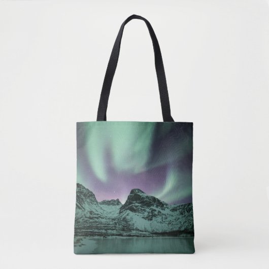 Northern Lights自然写真 トートバッグ (正面)